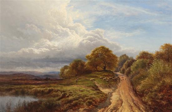 Arthur Gilbert (1819-1895) Lingfield Common, 1880, 12 x 18in.